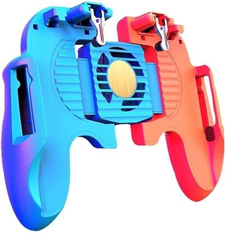 Amazon Co Jp Atten アンドロイドiosの電話ワイヤレスモバイル用のトリガーゲーム用リモートコントローラーゲーム パッドと冷却ファンモバイルゲームコントローラを使用したモバイルコントローラー ホーム キッチン