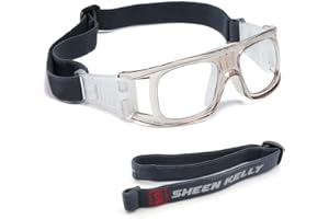 SHEEN KELLY Professional Sports Goggles Adult Protective Safety Goggles Basketball Glasses for Men with Adjustable