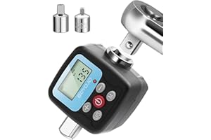 GOYOJO Digital Torque Wrench Adapter, 4-135Nm (2.95-99.6 ft-lb) Electronic Torque Converter with Digital Display, 1/2", 1/4", 3/8" Adapters for Motorcycles, Engine Maintenance, and Versatile DIY Use