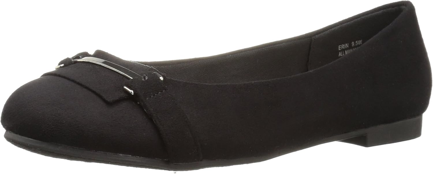 Buy Annie Shoes Women�s Erin Wide Calf Ballet Flat, Black