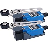 TWTADE 2Pcs ME-8108 Adjustable Roller Lever Arm Limit Switch NC-NO CNC Mill Router