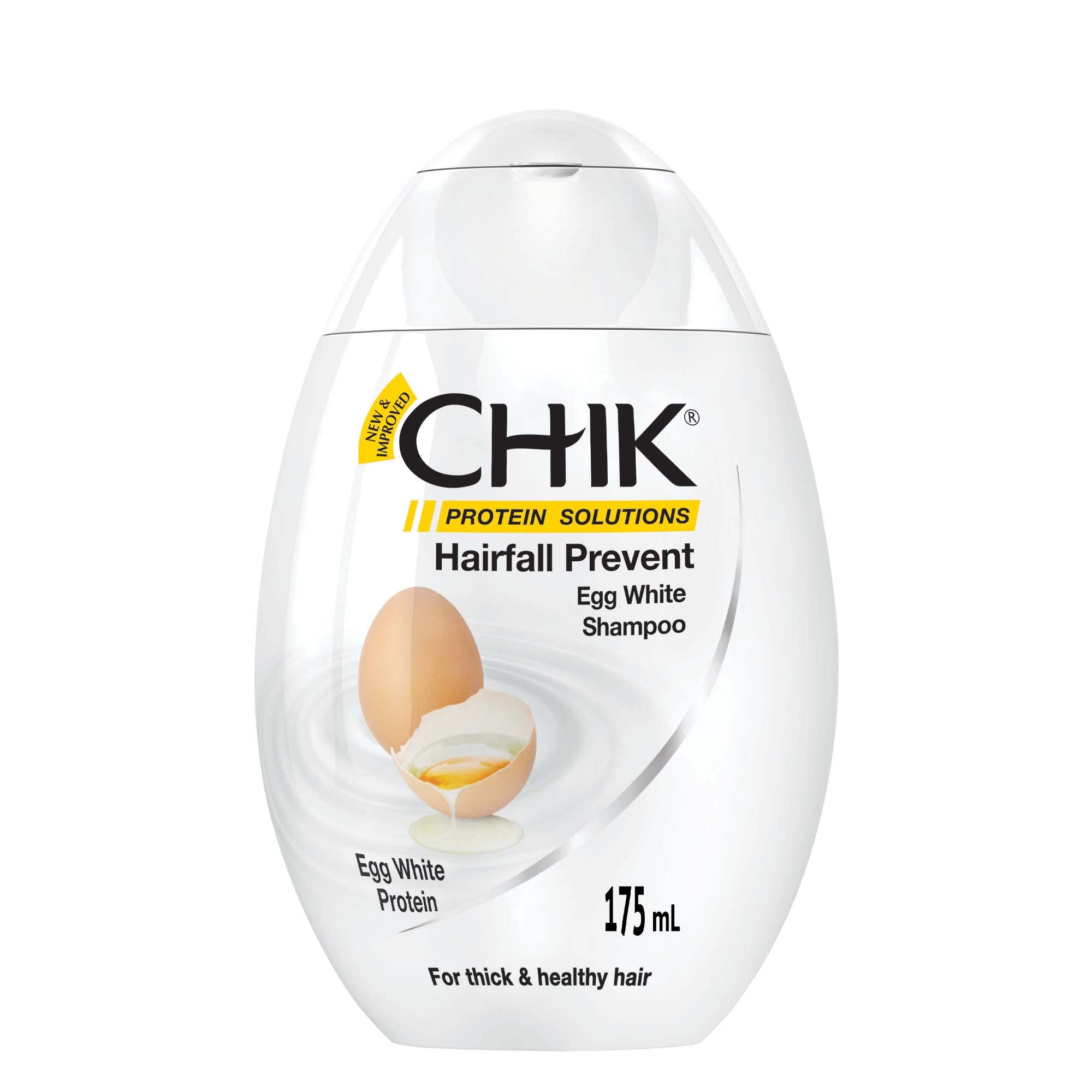 Chik Protein Solutions - Hairfall Prevent Egg White Shampoo - 175ml for thick and Healthy Hair - India