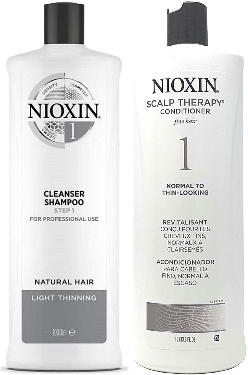 System 1 (Cleanser & Scalp Therapy Duo) 33.8 oz each
