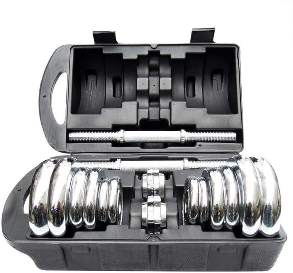 YZPDSKJ Dumbbell Exercise & Fitness Dumbbells Electroplated Dumbbell Set for Weight Lifting, Ergonomic Comfort Grip with Storage Box Dumbbell Dumbbells