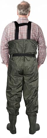 Dr.Fish Waterproof Chest Waders with Boots UK Size 7 Crosswater Belts view 6