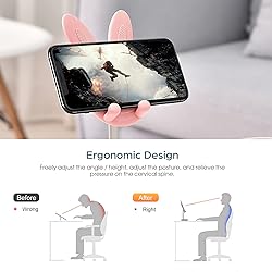 nediea Cell Phone Stand,Angle Height Adjustable