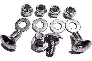 LELANCOK (4/Pack) 784-5581A 784-5581 Snow blowers Carriage Bolts Kits Fits MTD Cub Cadet Shave Plate Scraper Bar (5/16-18) 5/8"