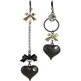 Betsey Johnson Women's Heart/Bow Drop Earrings