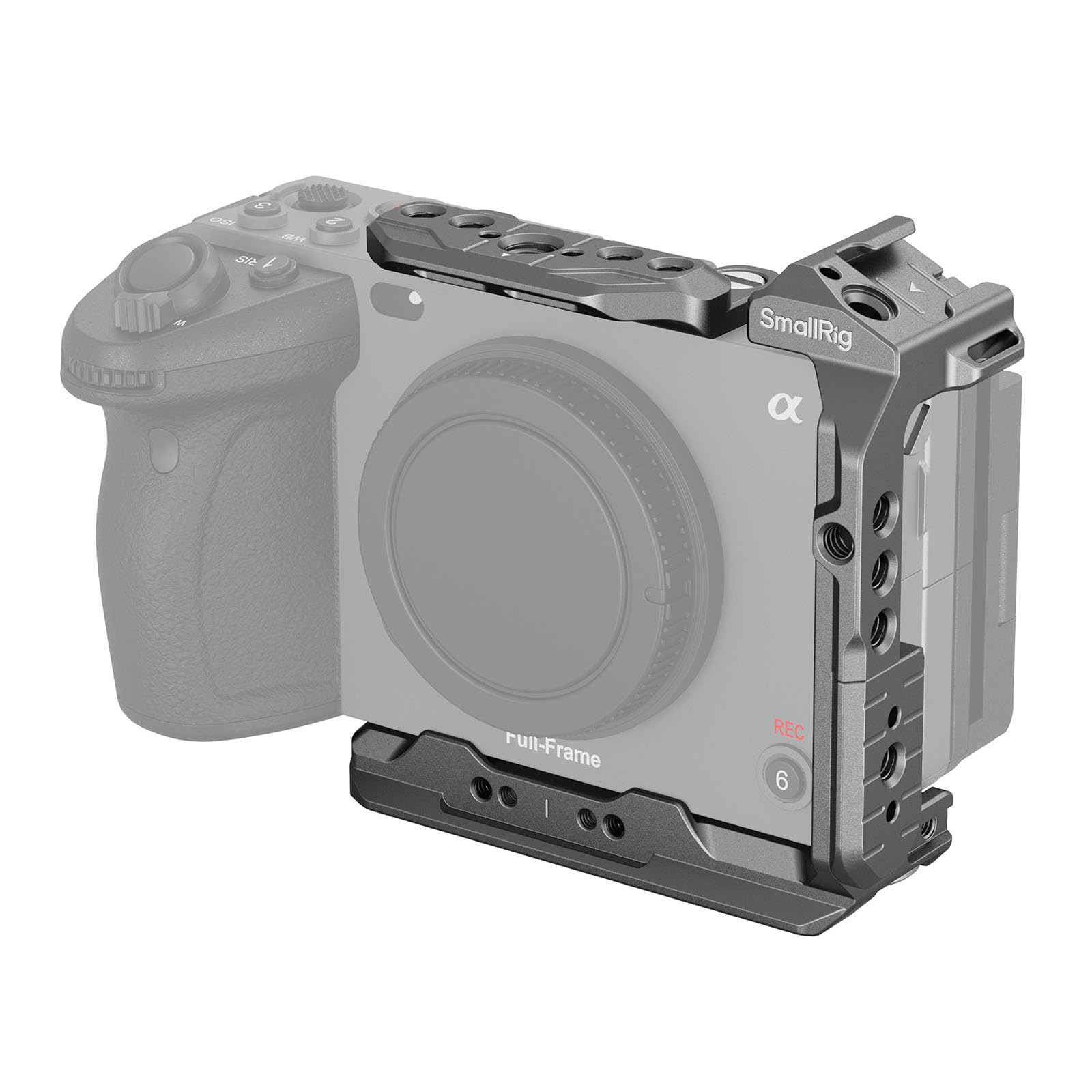 SMALLRIG HawkLock Quick Release Half Cage for Sony FX3 / FX30, with Cold Shoe and NATO Rail, Quick Release Plate for Arca, for Sony XLR Handle, for DJI RS 3 / RS 3 Pro/RS 4 / RS 4 Pro Gimbal - 4772