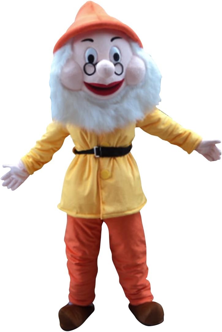 7 Dwarfs of Snow White Mascot Costume Cosplay Fancy Dress Outfit