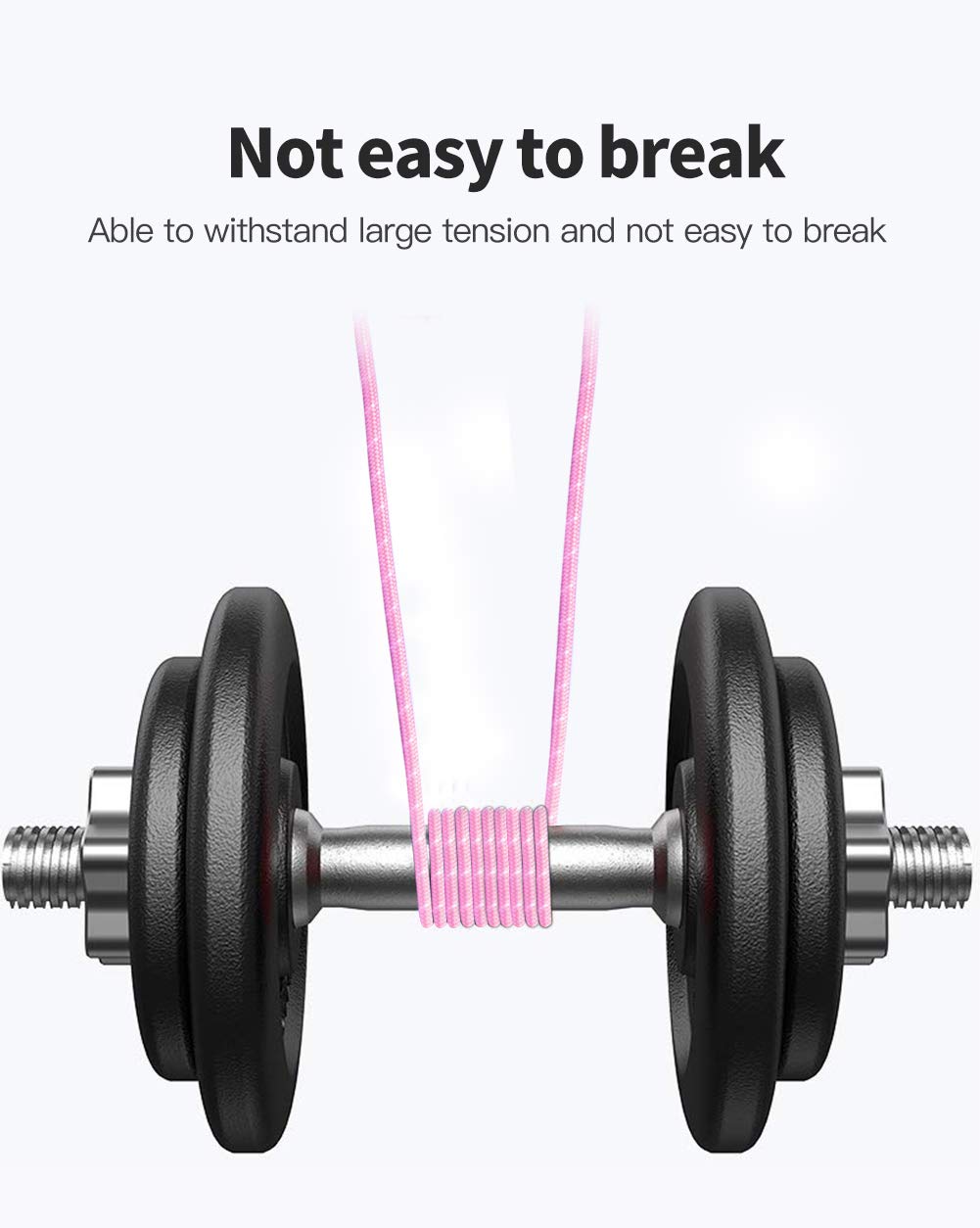 iPhone Charger, Biaoji Lightning Cable(3 ft), Apple MFi Certified, High-Speed Durable Charger Cord, Nylon-Braided, Compatible with iPhone,iPad & iPod (HLT2608R)