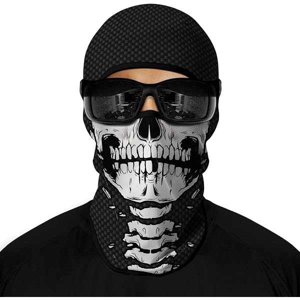 Pasamontañas de calavera de , máscara facial tradi... - Grandado