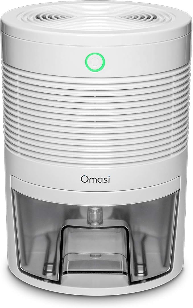 Omasi Dehumidifier Mini Electric 600ml, Portable Dehumidifiers Absorb