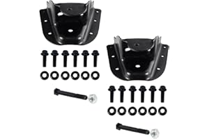 BST BSSP Pair 722-068 Rear Leaf Spring Hanger Shackle Kit for 94-2000 Chevy 95-2000 GMC K1500 K2500 K3500 Truck with Hardware