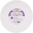 Wilton Smooth Edge Cake Separators For Tiered Cake, 12-Inch Seperator Plate, Wedding Cake Stand, Smooth Edge Separator Plate (White)