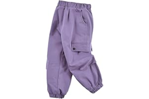 PODGINA Kids Boys Girls Winter Fleece Lined Ski Waterproof Snowboarding Snow Rain Pants
