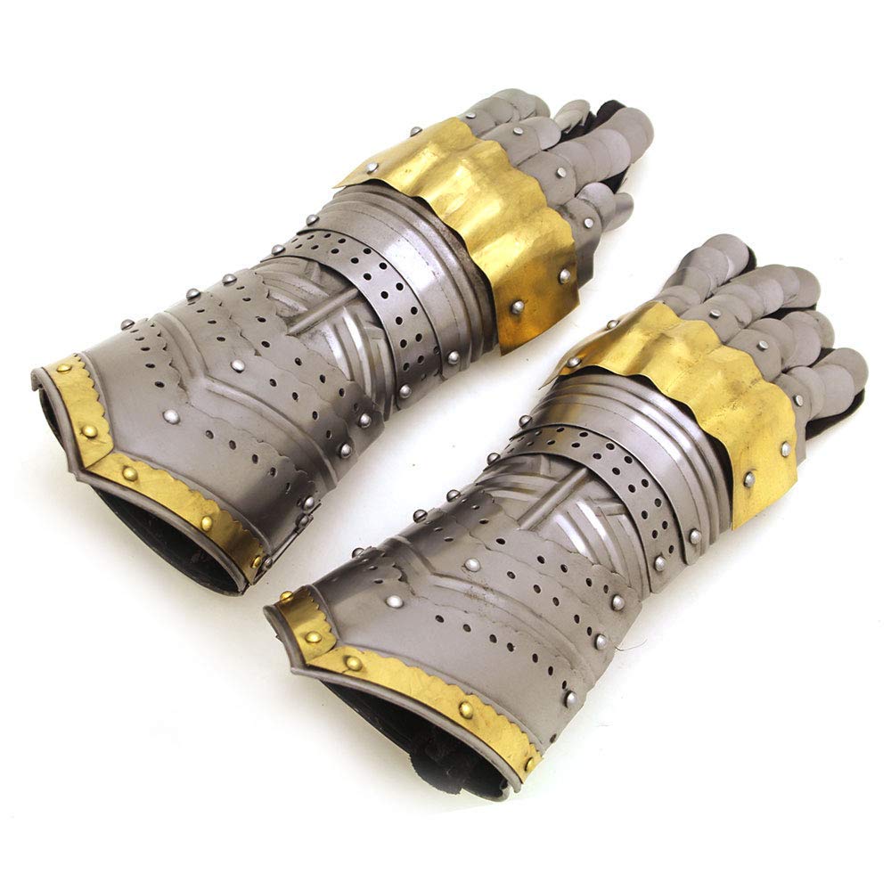 Nautical Replica Hub Metal Gothic Knight Style Gauntlets Fully Functional Armor Gloves Halloween Costumes