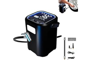 INENDLY Never Go Flat Air Compressor, Nevergoflat Portable Air Compressor, Power Bank And Flashlight, Mini Auto Air Pump For Car Tires 100psi With Led Light Digital Air Pump For Car Tires (1pcs)