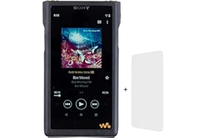 MITER Case for Sony NW-WM1AM2 / NW-WM1ZM2, Handmade Case Cover + a Screen Protector for WM1AM2 WM1ZM2 (Black)