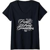 Womens The Devil Wears Prada Florals? for Spring? Groundbreaking V-Neck T-Shirt