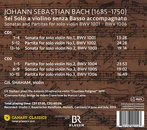 Bach Johann Sebastian Js Bach Solo Sonatas Partitas Amazon Com Music