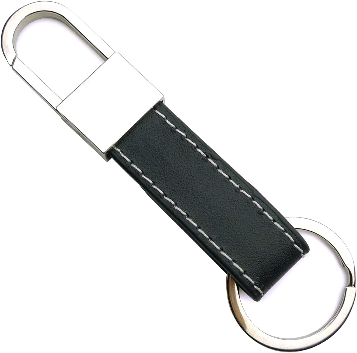 Brand New Men's Fashion Luxury Soft Leather Belt Car Keychain Key Ring