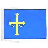 Asturias Flag 18'' x 12'' cords - Spanish region of