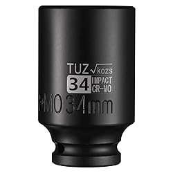 TUZkozs 1/2-Inch Drive 34mm Deep Impact Socket with