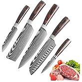Hong Won Knife Set,3.5-8 Inch Set Boxed Knives,Premium German Stainless Steel Kitchen Knife,5 Pieces Knife Set-厨房刀套装