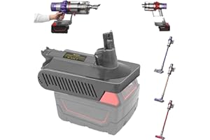 TEPULAS for Dyson V10 Vacuum Adapter for Milwaukee M18 18V Adapter, MIL18V10 Adapter Converter for Dyson Cyclone V10/SV12 Series Vacuum Cleaner(No Battery)