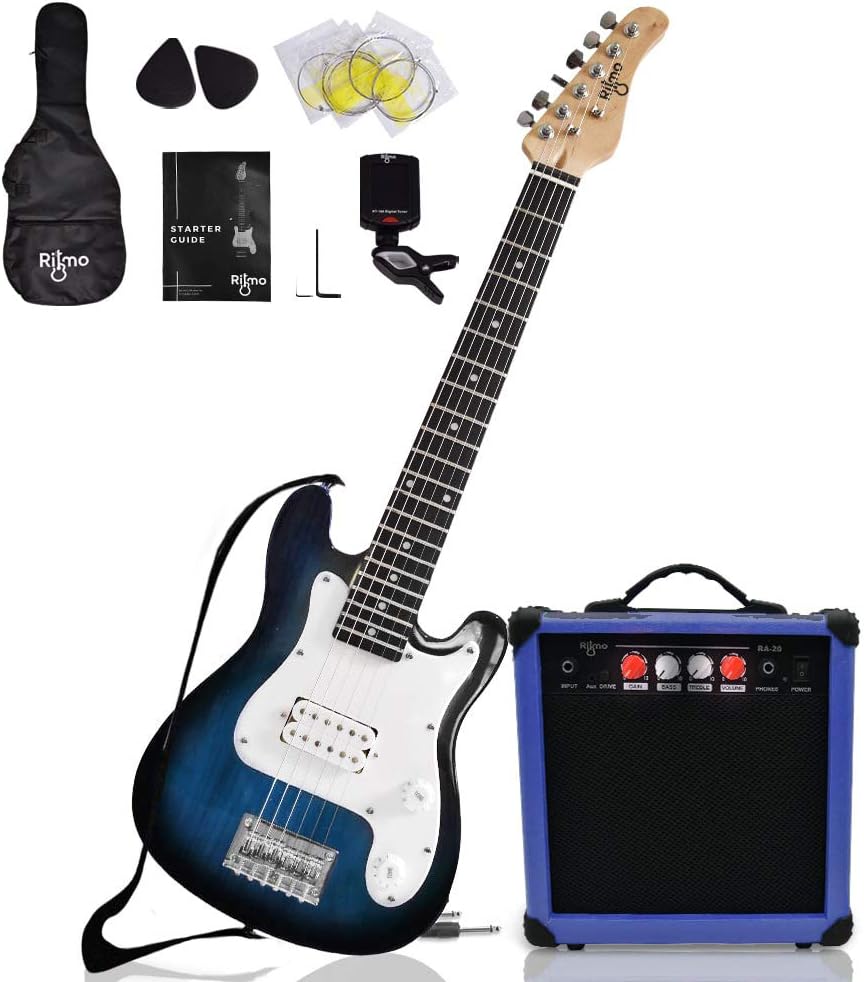 Kids 30 Inch Electric Guitar and Amp Complete Bundle Kit