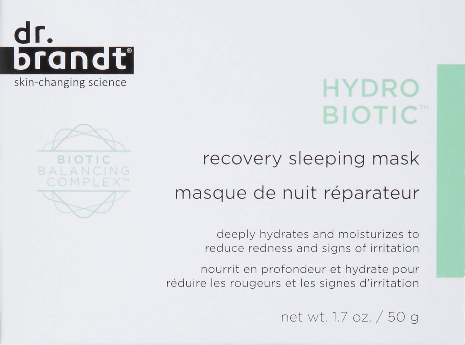 Dr. Brandt Hydro Biotic - Recovery Sleeping Mask - Deeply Hydrates + Reduces Redness & Signs of Irritation - 50 g - Image 3