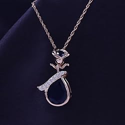 AFFY White CZ & Simulated Blue Sapphire Bezel