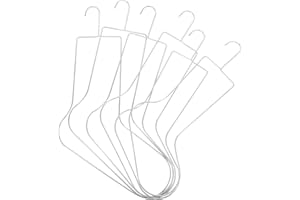 GRIRIW 6pcs Stainless Steel Sock Blockers Blocking Kit for Knitting Hand Knit Sock Form Drying Hanger