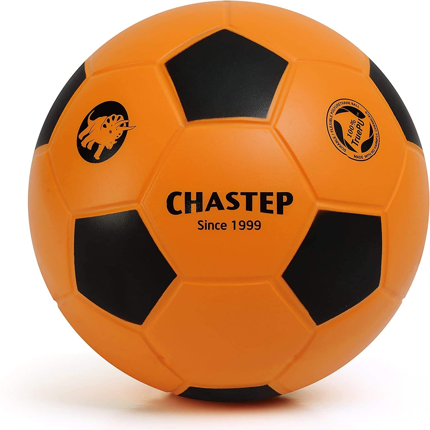 Chastep 8" Foam Football Indoor/Outdoor Perfect for Kids or Beginner Play and Exercise Soft Kick & Safe (Orange/Black)