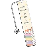 Cat Bookmarks for Book Lovers, Cat Lover Gifts for Women Men, Boo Basket Stuffers for Women, Christmas Stocking Stuffers for Adults, Cute Book Marks for Reading, Christmas Birthday Gifts Pet Lovers