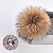YINONIY Women's Slouchy Wool Knitted Pom Pom Beanie Cap Winter Crochet Cotton Hat Black