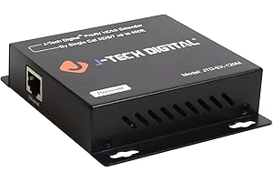 J-Tech Digital ProAV HDMI Extender Over Single Cat5e/6 Cable TCP/IP 1080p IR Remote Up to 400ft [JTD-EX-120M-R] (Receiver Only)