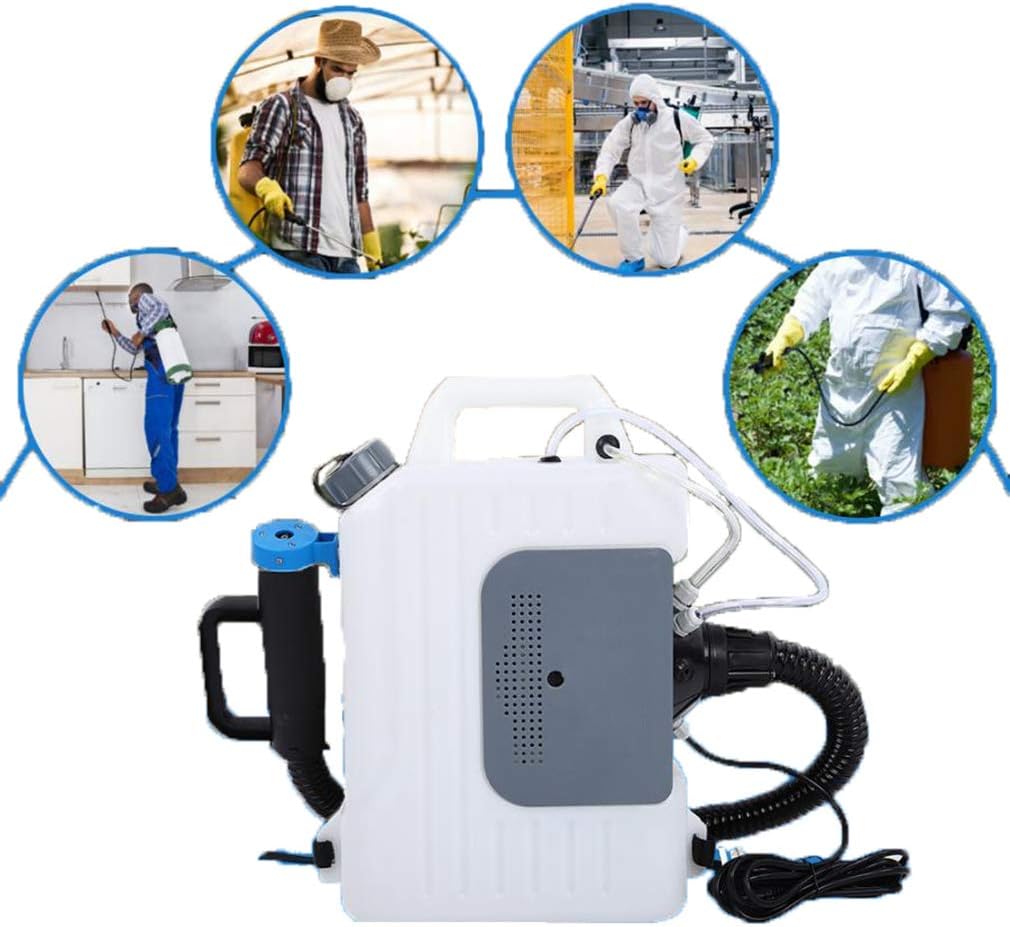 Adjustable Electric Sprayer 10L Cold ULV Foggers, Agricultural Chemicals Spray Assembly Spray Range Up to 7-12 Meters