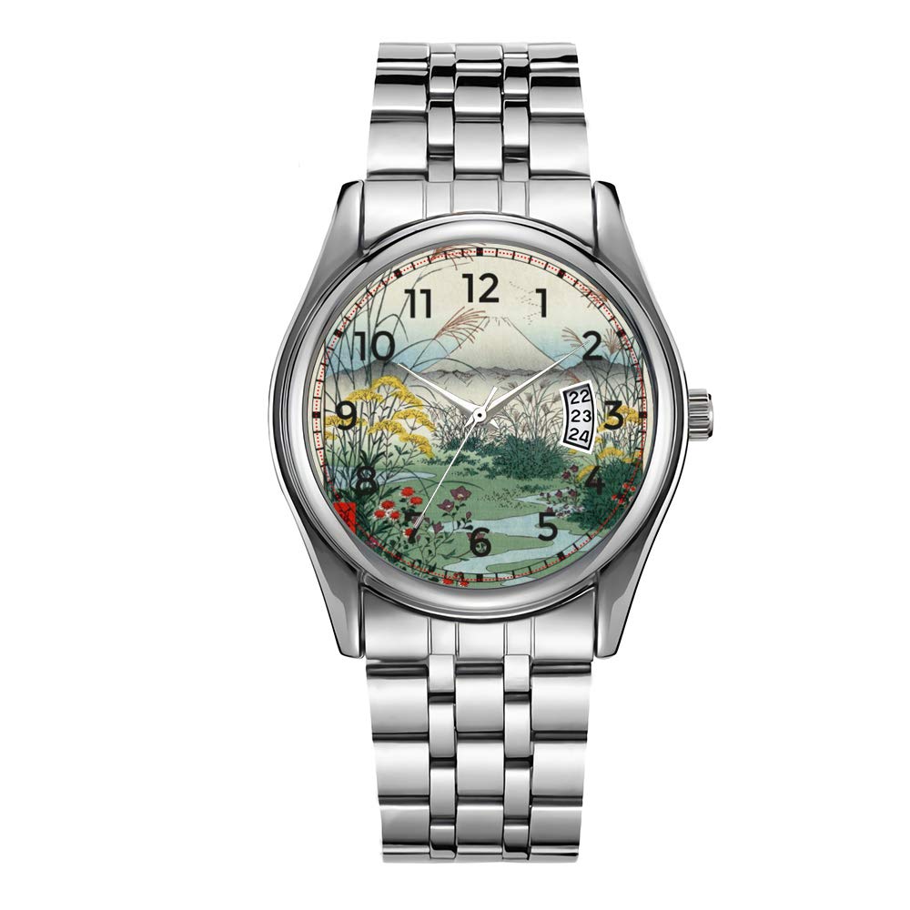 Christmas Luxury Steel Men Watch Fashion Male Date Calendar Clock Sports Watchband Waterproof Man Qu