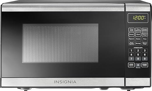 Amazon Com Insigniatm 0 7 Cu Ft Compact Microwave Stainless