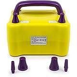 LED Concepts Electric Balloon Pump &ndash; Use for both Latex and Decorative Balloons &ndash; Dual (2) Inflation Nozzle for Parties, Celebrations, and Special Occasions &ndash; 120V High Speed, Portable Air Pump
