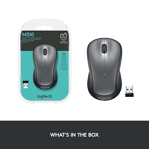 M310 Wireless Mouse Silver Logitech M310 Wireless Optical Mouse Silver :