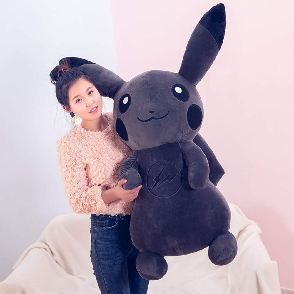bozhengzb Plush Toys, Cute Cartoon Pet Elf Pikachu Doll Child Girl Gift Furniture Set 120 cm Black