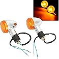 INNOGLOW Motorcycle Turn Signals Light 2PCS Universal Panhead Mini Bullet Blinker Indicator Lamps for Aprilia Ducati Harley Kawasaki Suzuki