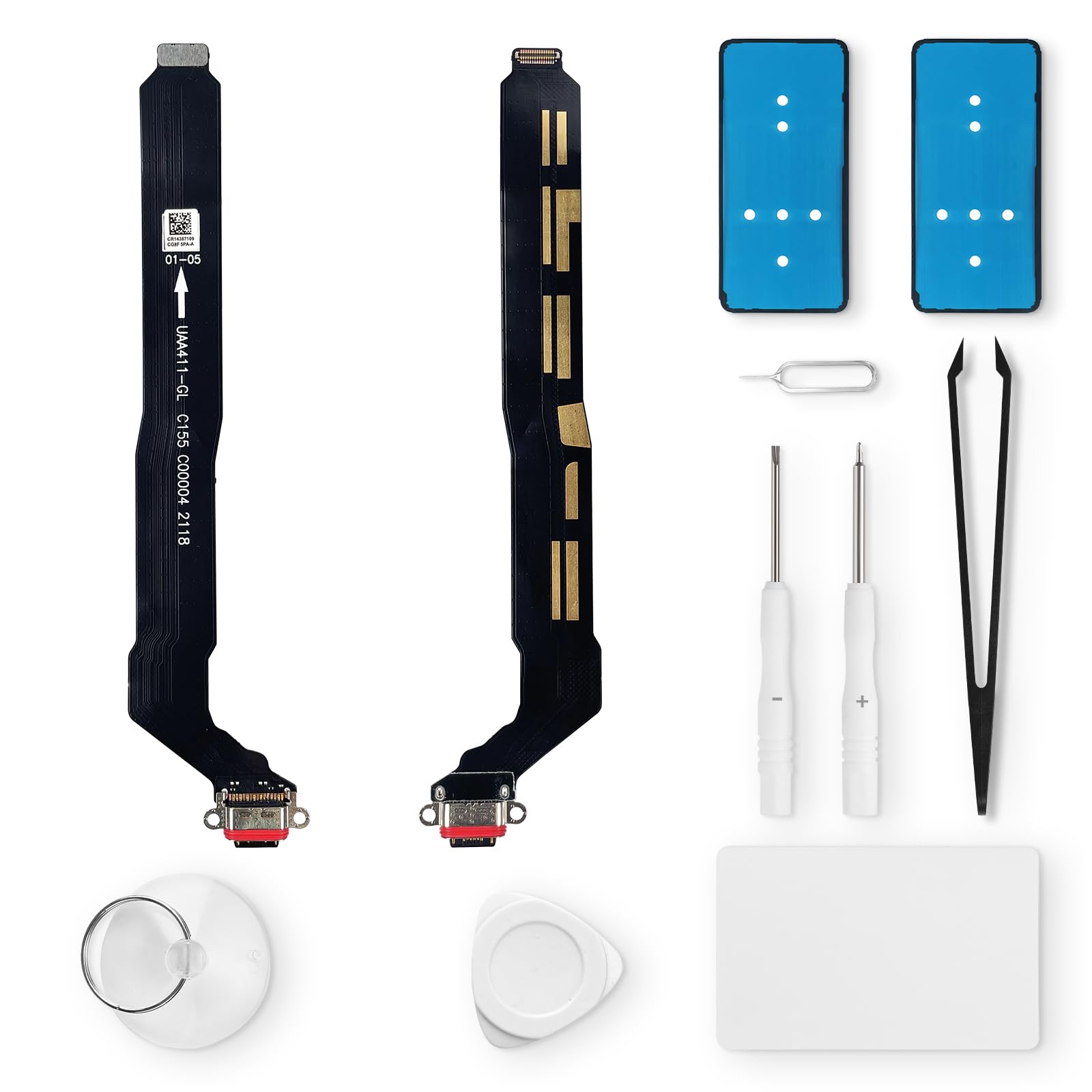 Eonpam Charging Port Replacement for OnePlus Nord 2 Charger Port Microphone Headphone Jack with Repair Kit