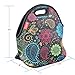 Neoprene Lunch Tote Bags, YOUKEE Thick Insulated Lunch Bag Reusable Outdoor Travel Picnic Lunch Handbags with Zipper for Kids Adults Girls Women Nurse, Colorful Paisley