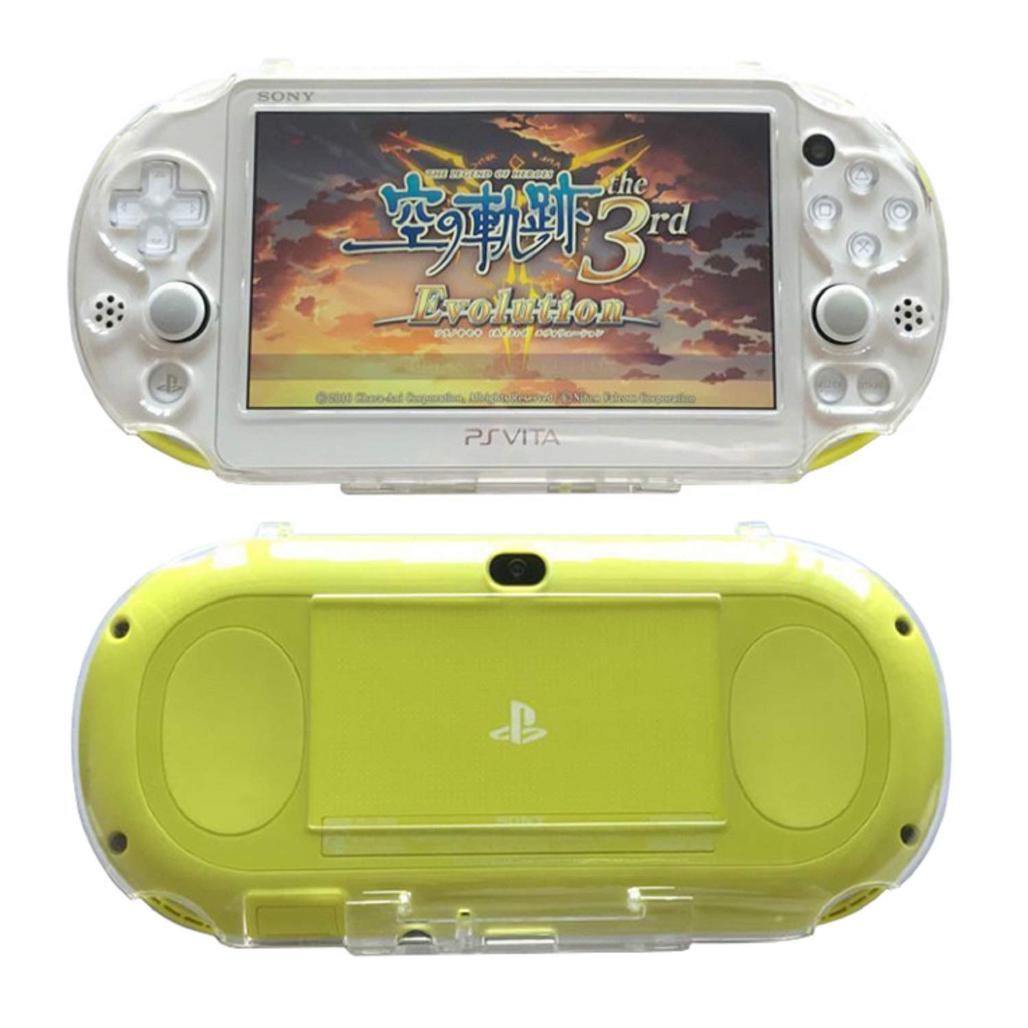 SNNC Playstation Vita 2000 Full Cover Skin Crystal Clear Hard Case for