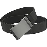 QAZSE 1.34" Wide Mens Elastic Nylon Ratchet Belt Stretch Webbing Jeans Golf Belt