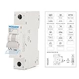 MOLLOM DC 1 Pole Miniature Circuit Breaker, 250V